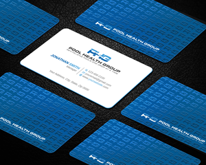 Business Card Design by Imagine design000 for Pool Health Group Inc | Design: #32955328