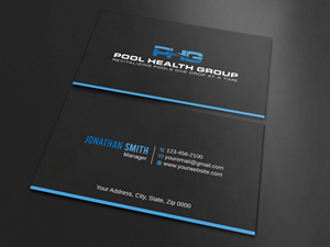 Business Card Design by Imagine design000 for Pool Health Group Inc | Design: #32955392