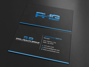 Business Card Design by Imagine design000 for Pool Health Group Inc | Design: #32955396