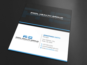 Business Card Design by Imagine design000 for Pool Health Group Inc | Design: #32955398