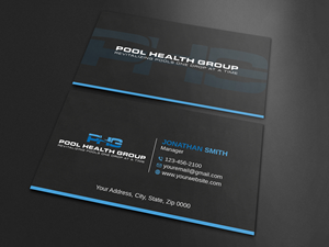 Business Card Design by Imagine design000 for Pool Health Group Inc | Design: #32955399