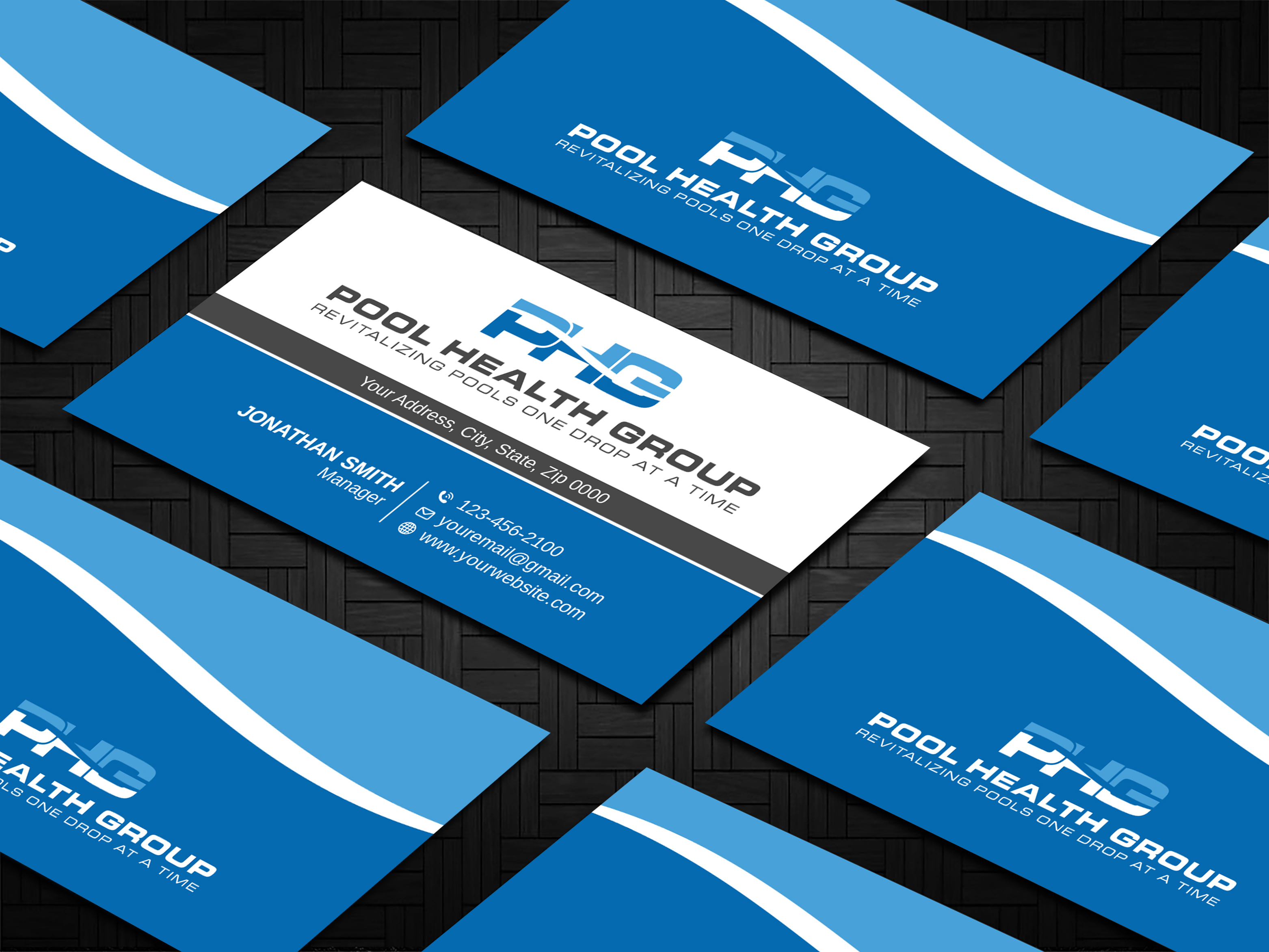 Business Card Design by Imagine design000 for Pool Health Group Inc | Design #32955769