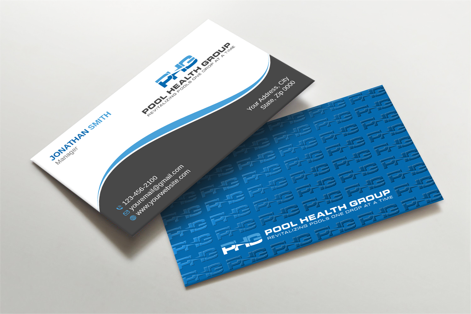 Business Card Design by Imagine design000 for Pool Health Group Inc | Design #32955856