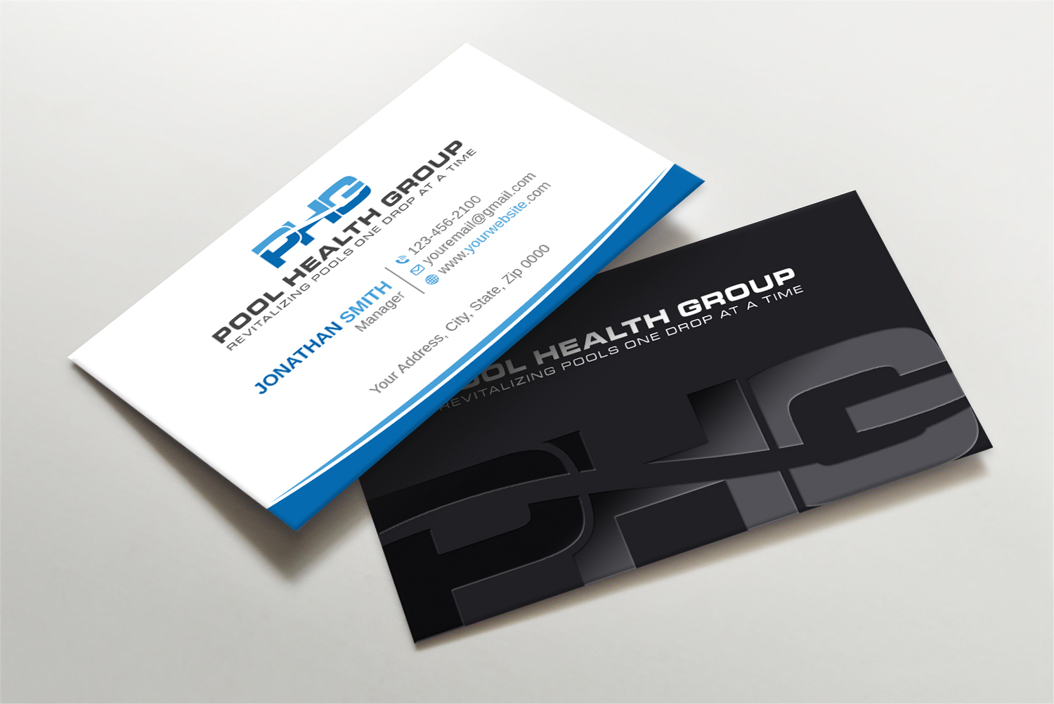 Business Card Design by Imagine design000 for Pool Health Group Inc | Design #32955861