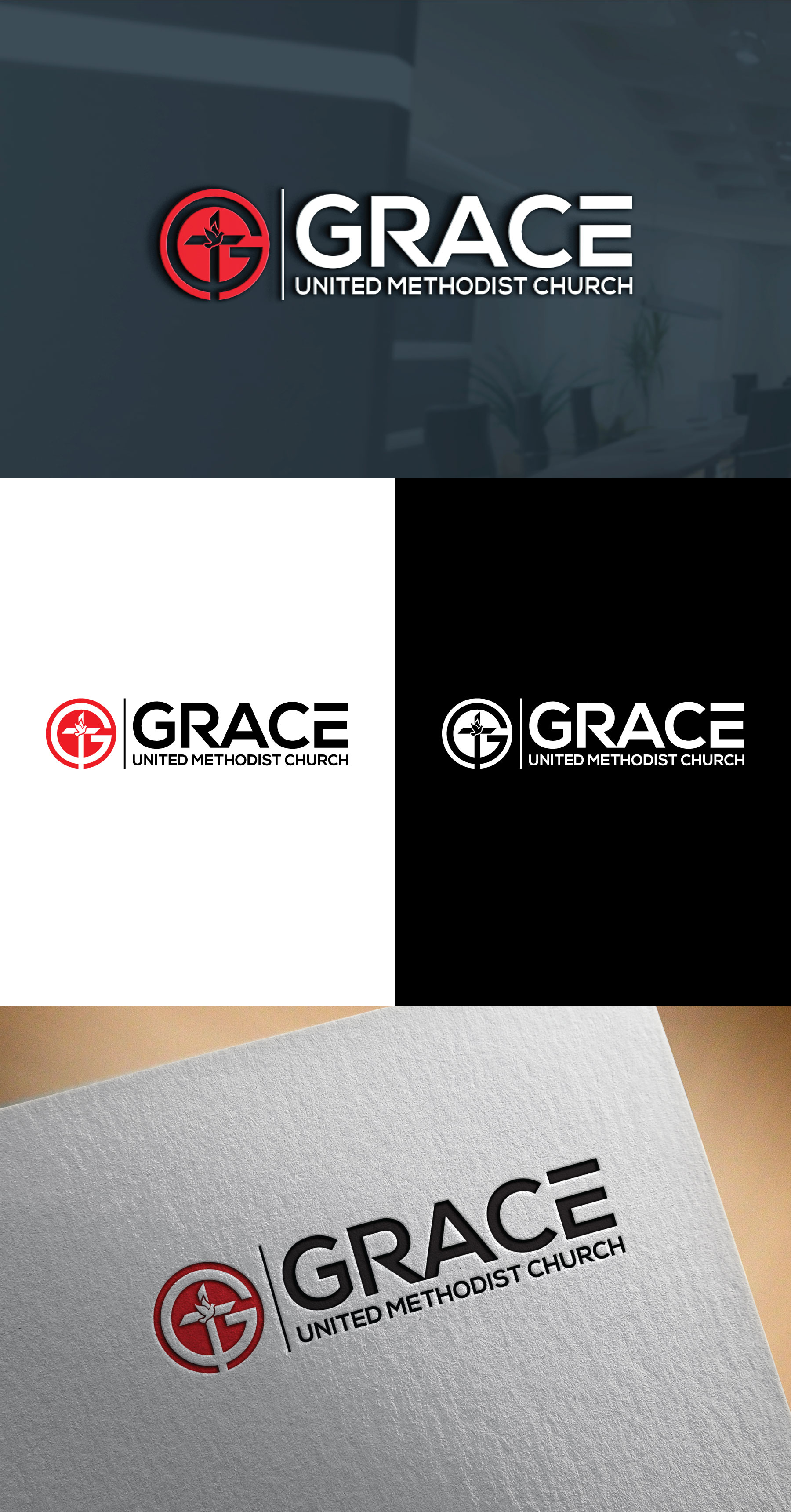modern-elegant-logo-design-for-grace-united-methodist-church-by