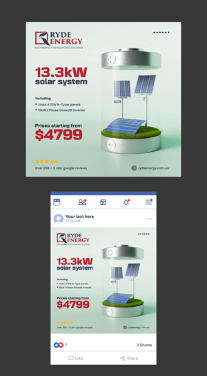 Facebook Design by Deep-Sign for Ryde Energy | Design: #32940590