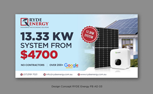 Facebook Design by D Creative for Ryde Energy | Design: #32945878