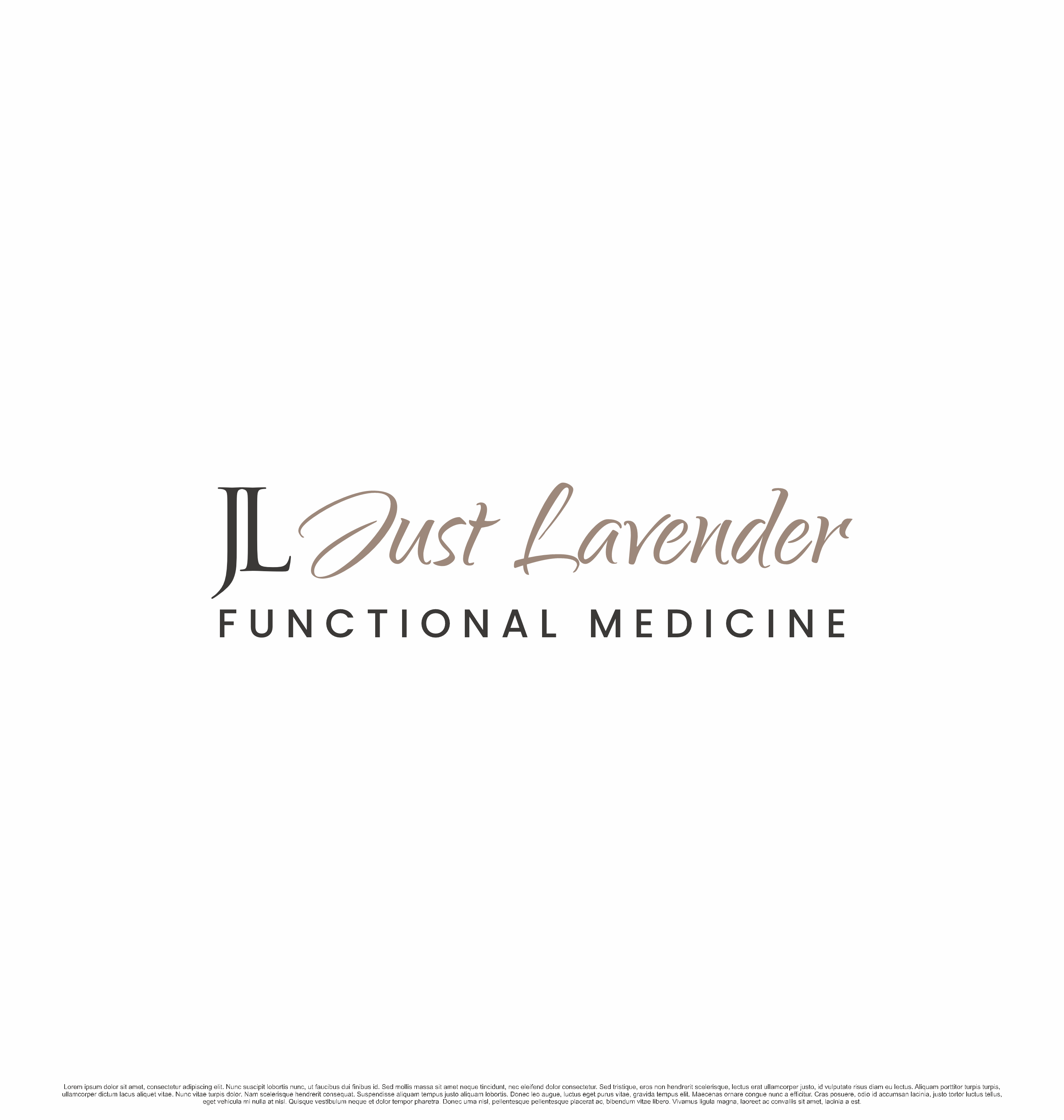 Logo Design by saesean for Just Lavender Functional Medicine | Design #32970819