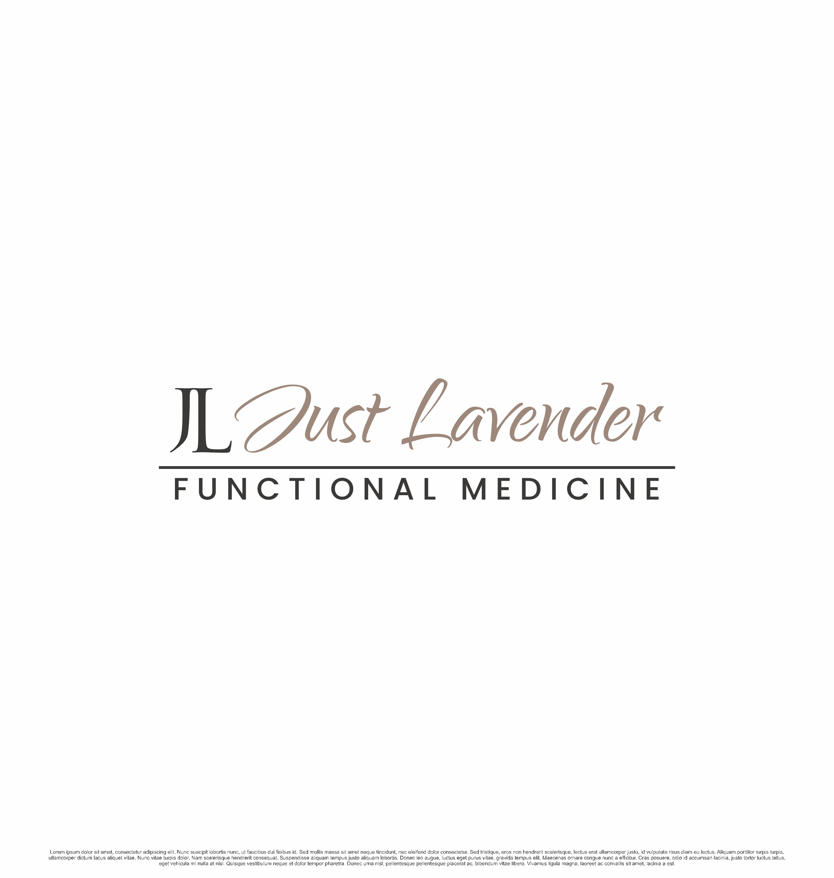 Logo Design by saesean for Just Lavender Functional Medicine | Design #32970820