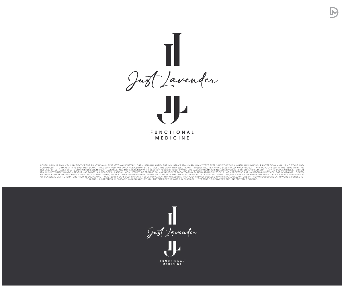 Logo Design by D_Mantra for Just Lavender Functional Medicine | Design #32931043