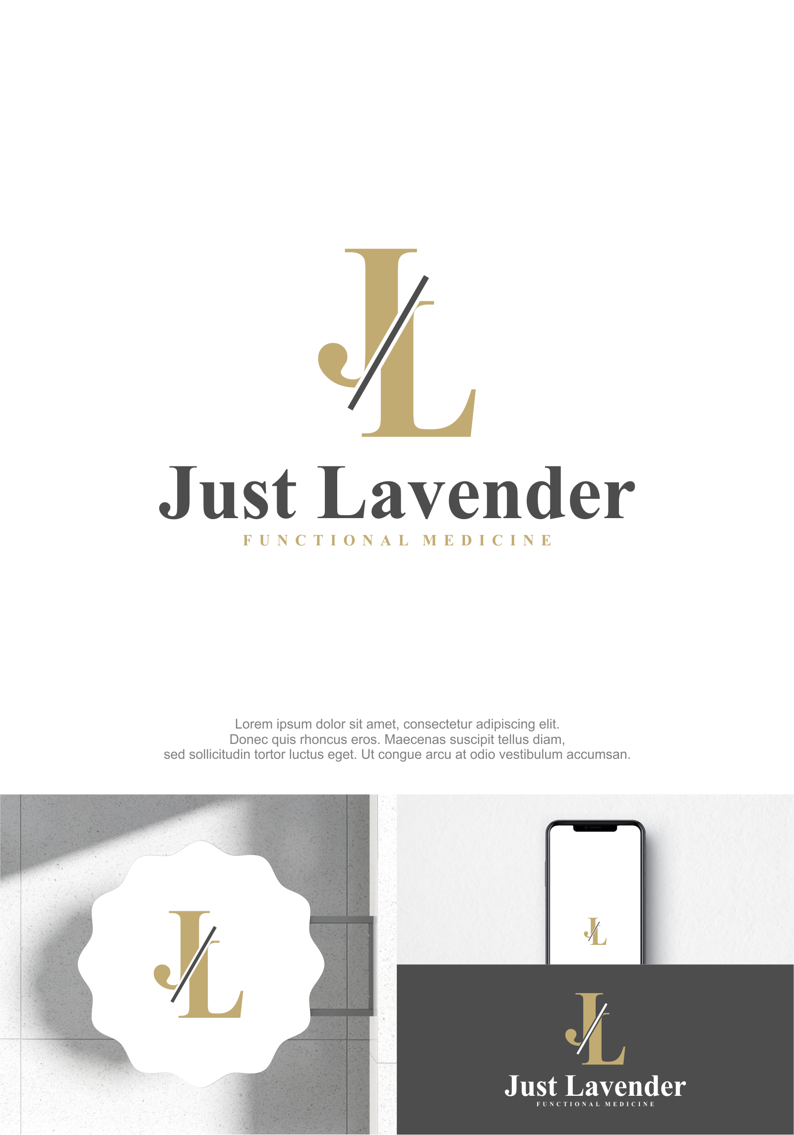 Logo Design by M.Syaiful Huda for Just Lavender Functional Medicine | Design #32929670