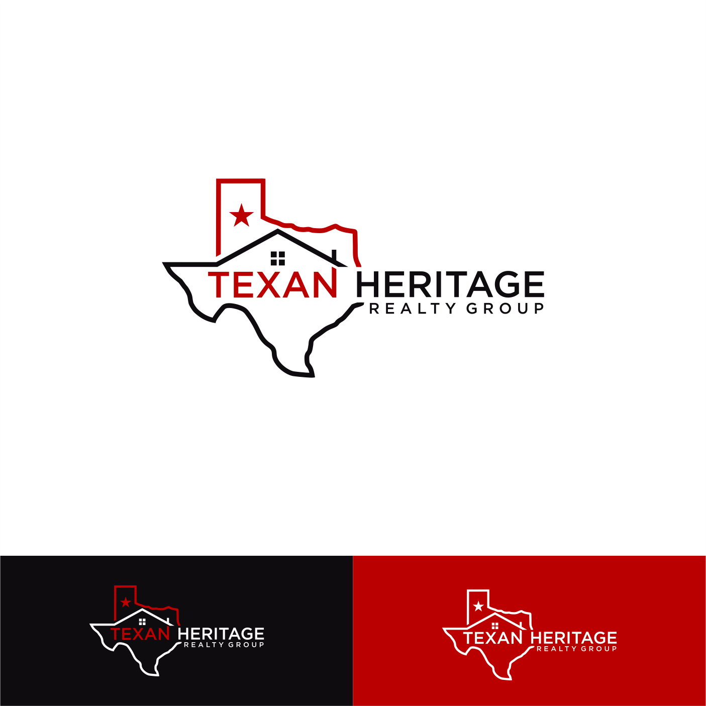 Logo Design by Sigeto for Texan Heritage Realty Group | Design #32933416