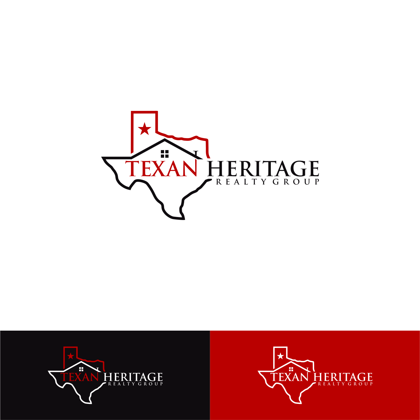 Logo Design by Sigeto for Texan Heritage Realty Group | Design #32933417