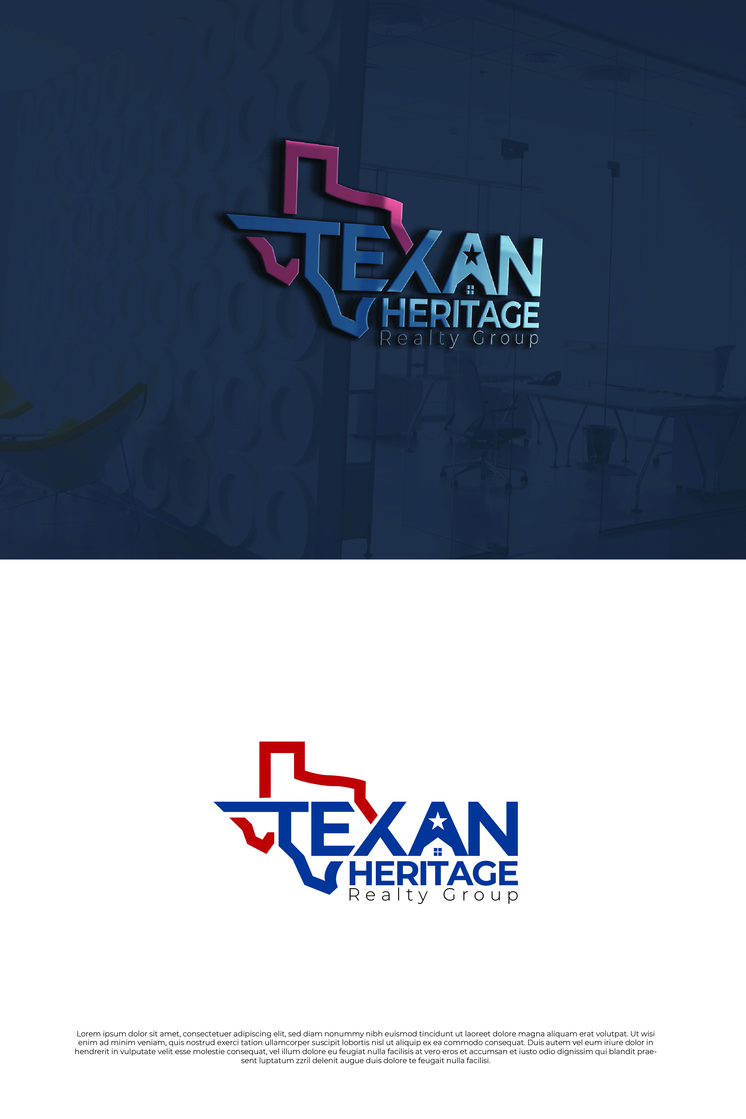 Logo Design by Emjey Design for Texan Heritage Realty Group | Design #32951724