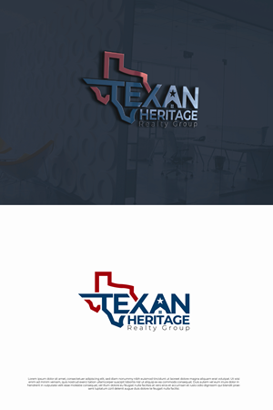 Logo Design by Emjey Design for Texan Heritage Realty Group | Design: #32951724