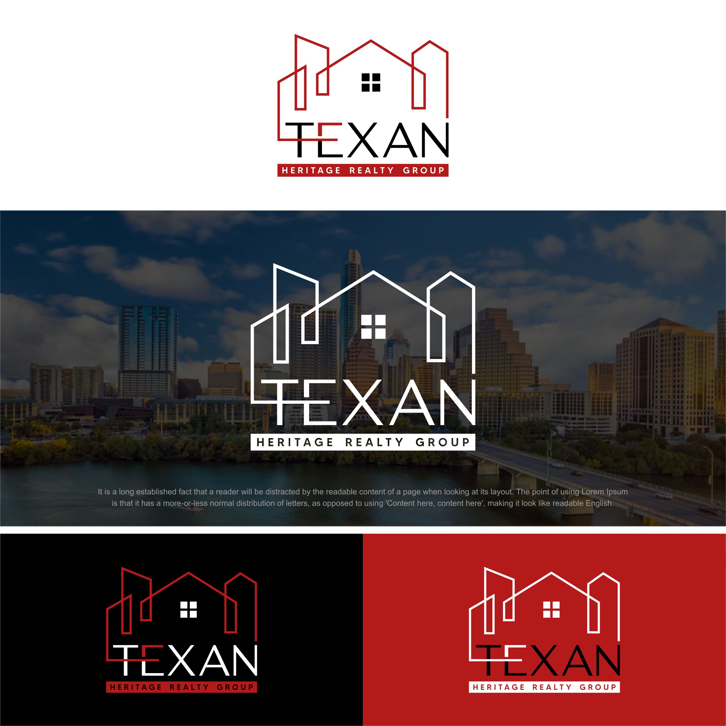 Logo Design by Smart Stuart for Texan Heritage Realty Group | Design #32936314