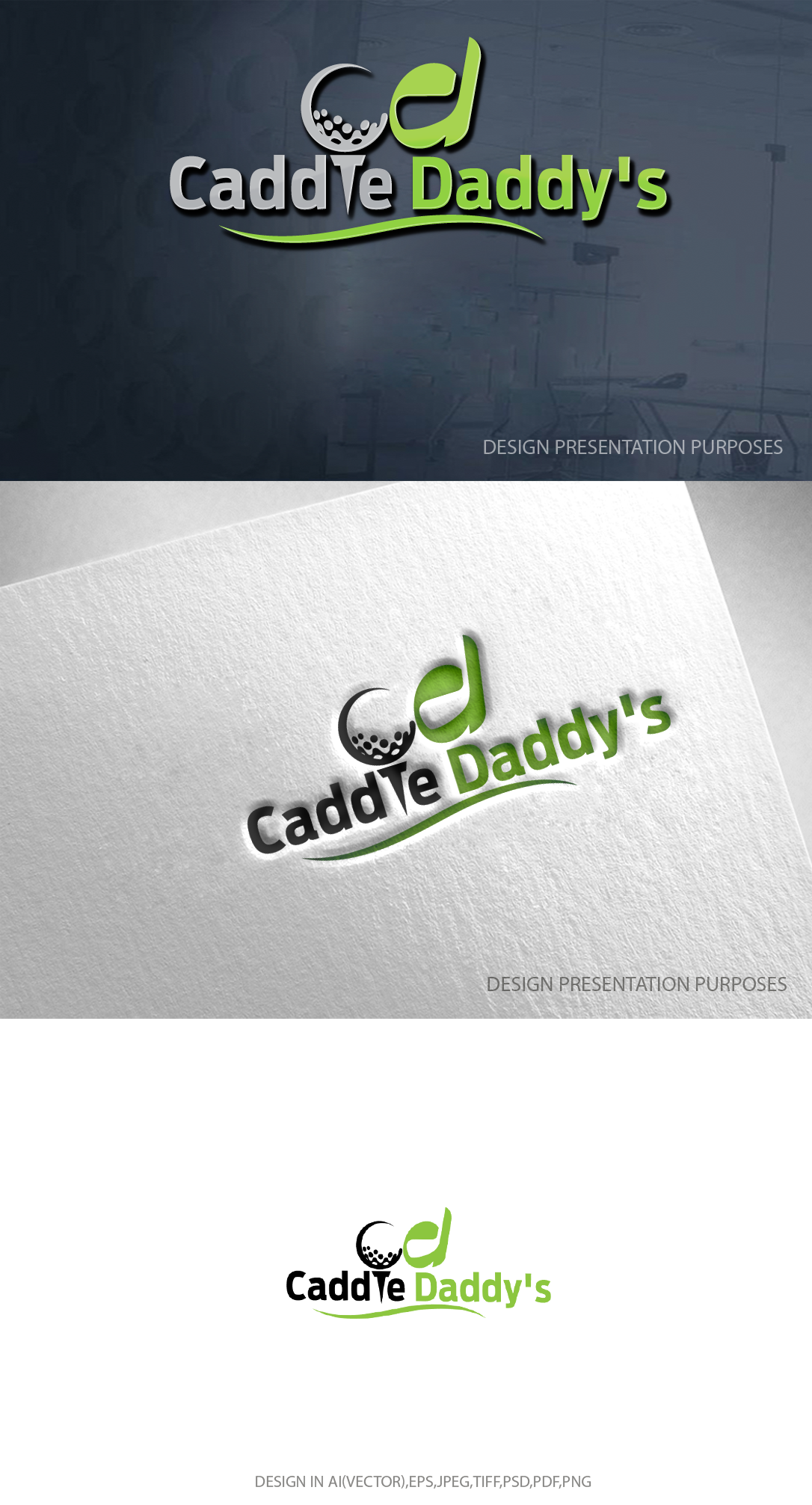 Logo-Design von zebronicgraphic für Caddie Daddy's | Design #32945534