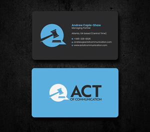 Business Card Design by Uttom 2 for this project | Design: #32989092