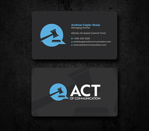 Business Card Design by Uttom 2 for this project | Design: #32989094