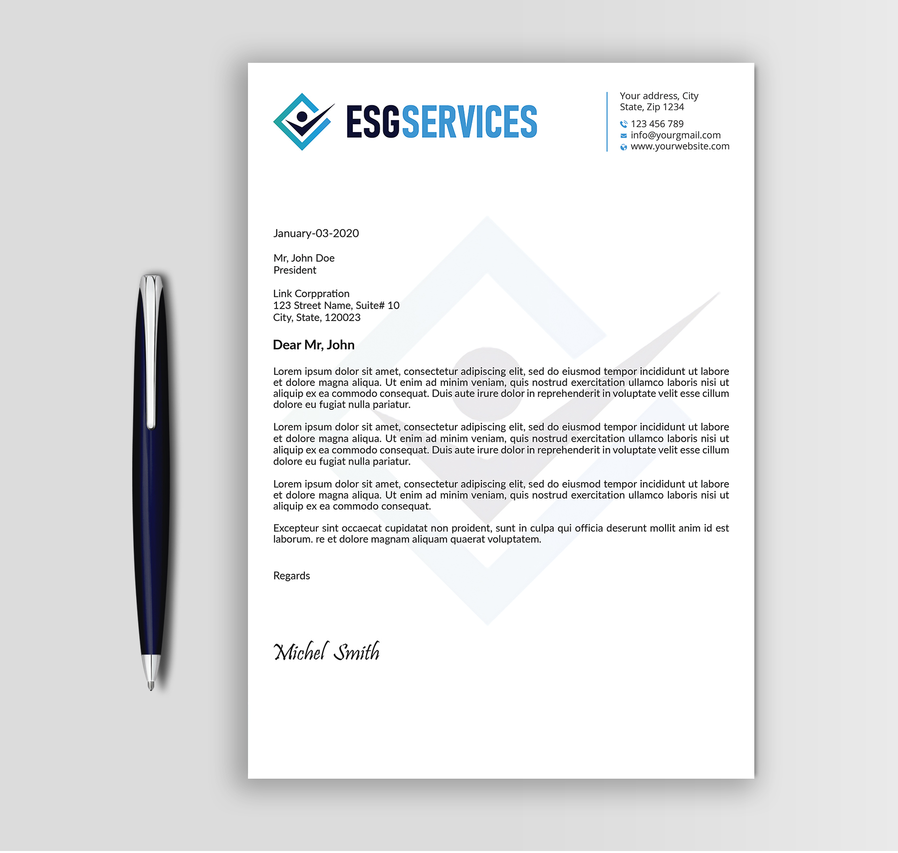 Diseño de Membrete por Expert Bappy para este proyecto | Diseño #32945862