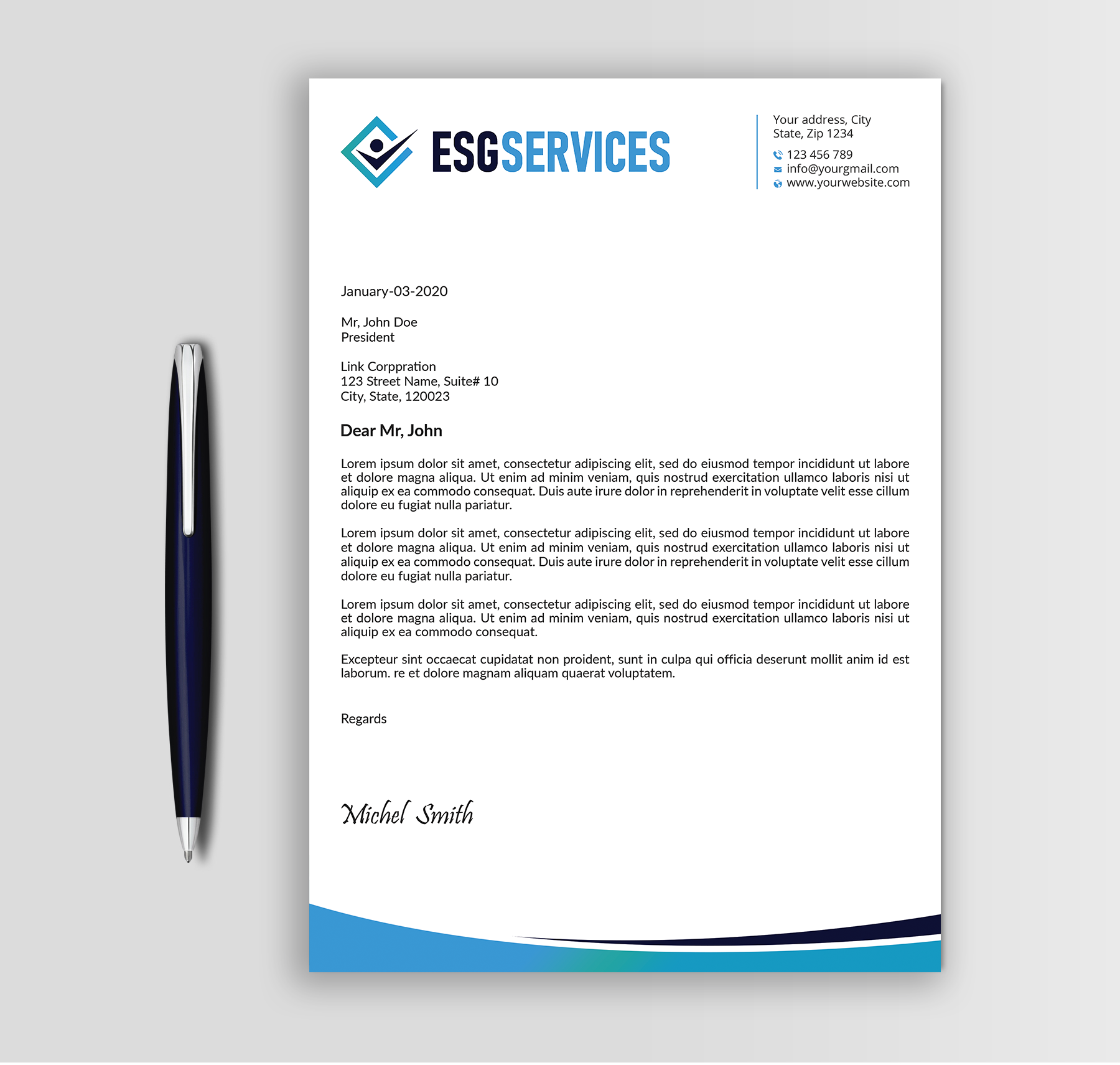 Diseño de Membrete por Expert Bappy para este proyecto | Diseño #32945930