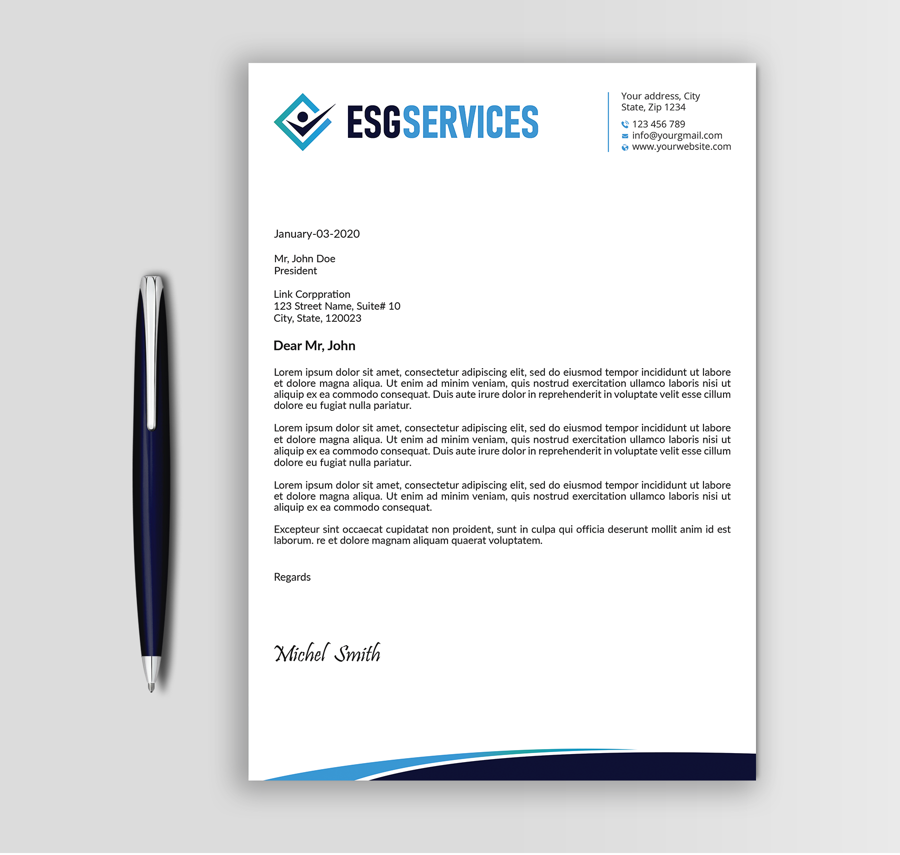Diseño de Membrete por Expert Bappy para este proyecto | Diseño #32945946