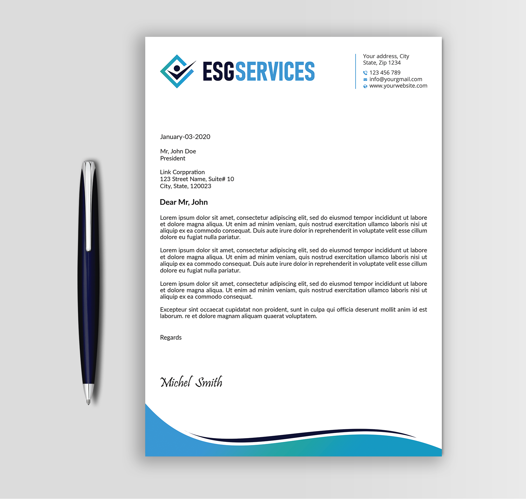 Diseño de Membrete por Expert Bappy para este proyecto | Diseño #32945987