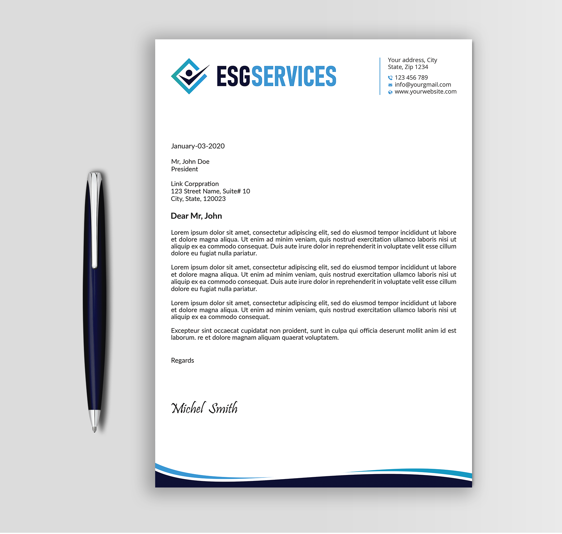Diseño de Membrete por Expert Bappy para este proyecto | Diseño #32946006