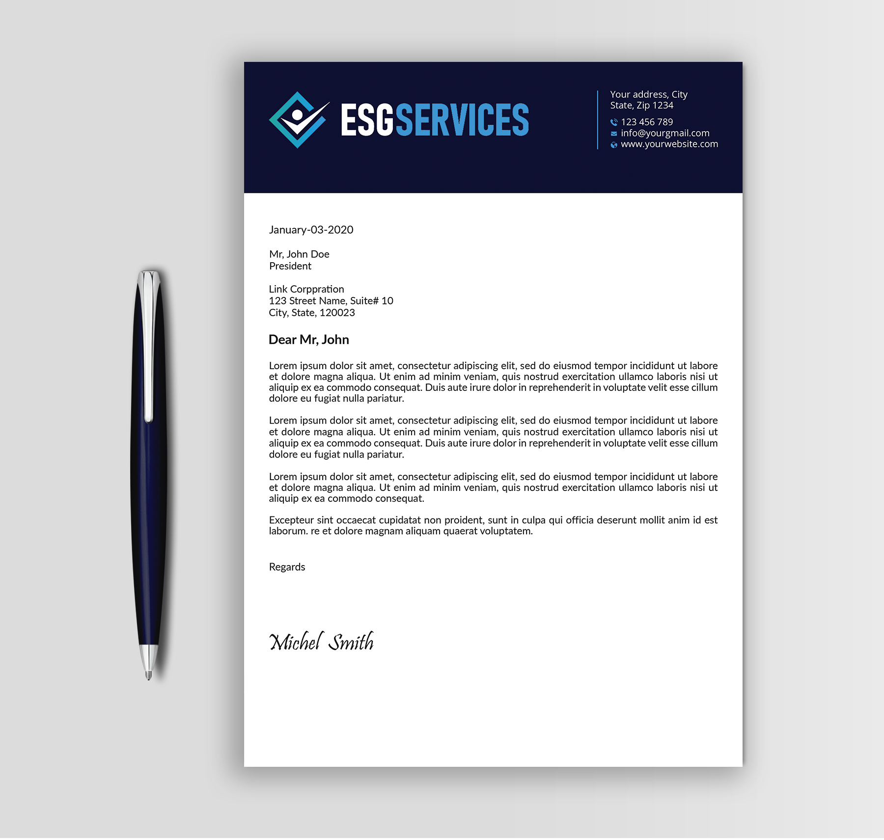 Diseño de Membrete por Expert Bappy para este proyecto | Diseño #32946142