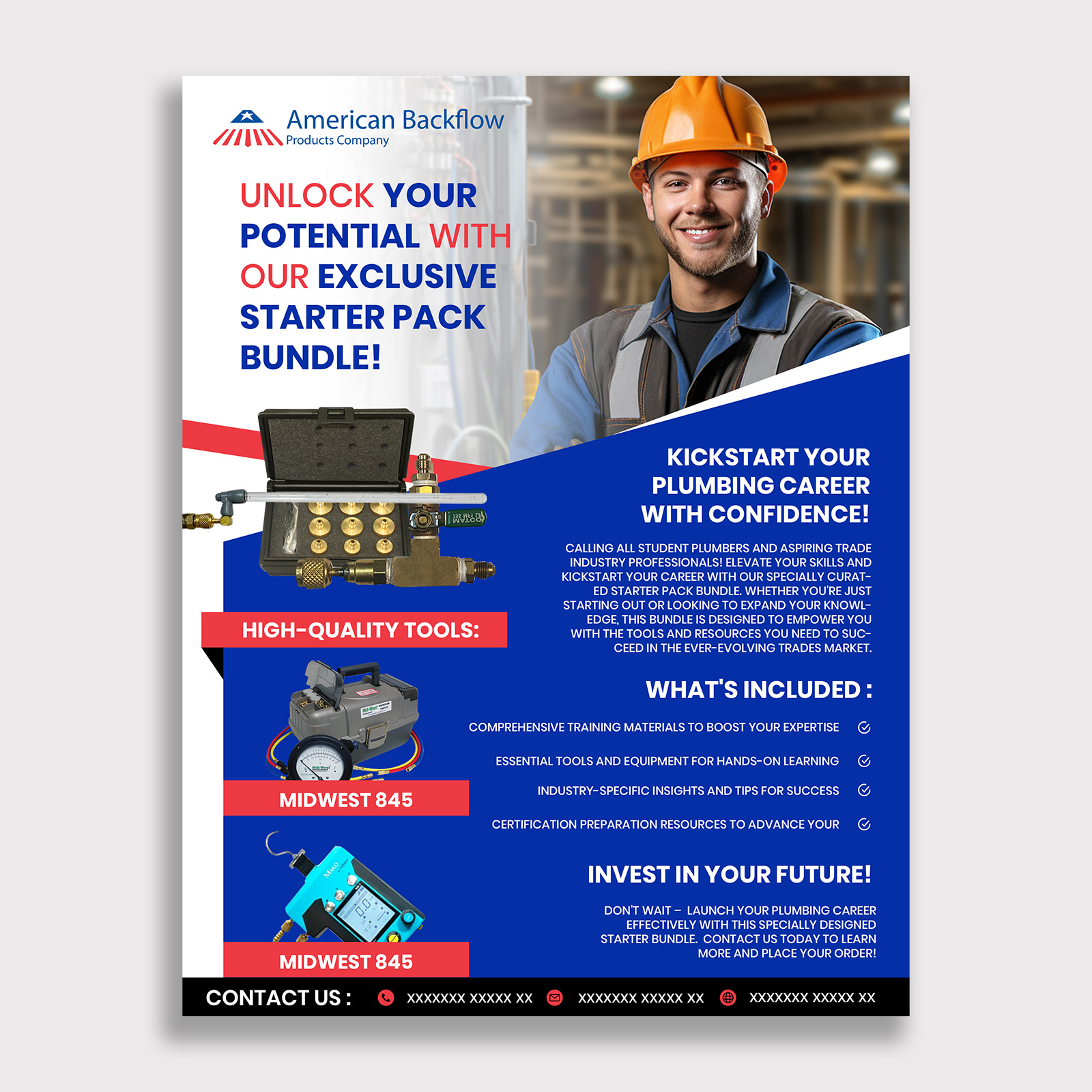 Diseño de Flyer por Suvendu.S para American Backflow Products Company | Diseño #32983522