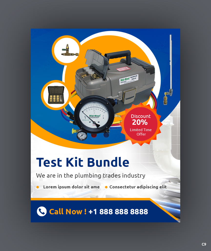 Flyer Design by pb for American Backflow Products Company | Design #32954385