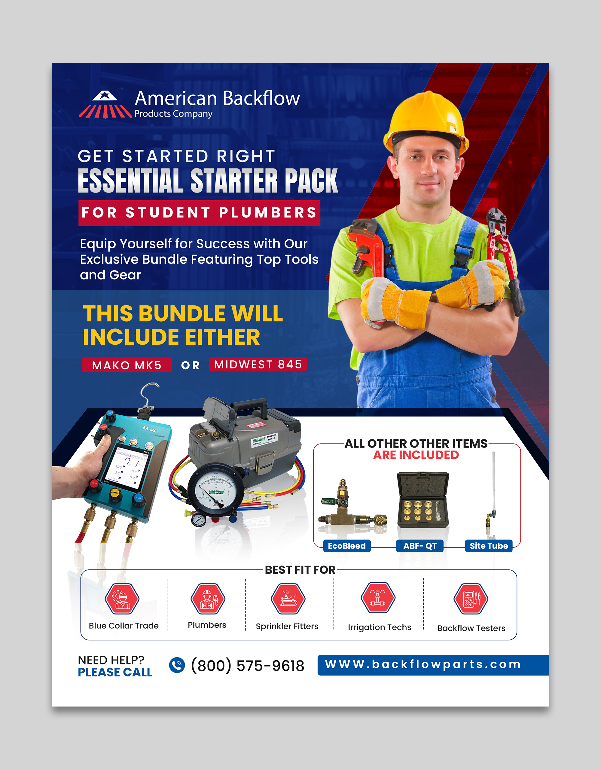 Flyer Design by debdesign for American Backflow Products Company | Design #32985858