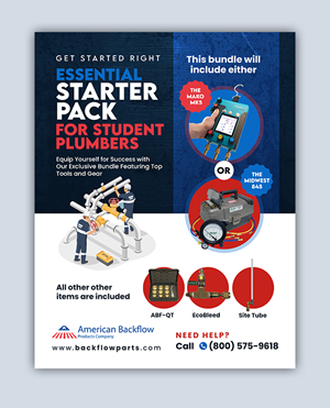 Diseño de Flyer por debdesign para American Backflow Products Company | Diseño: #32986084