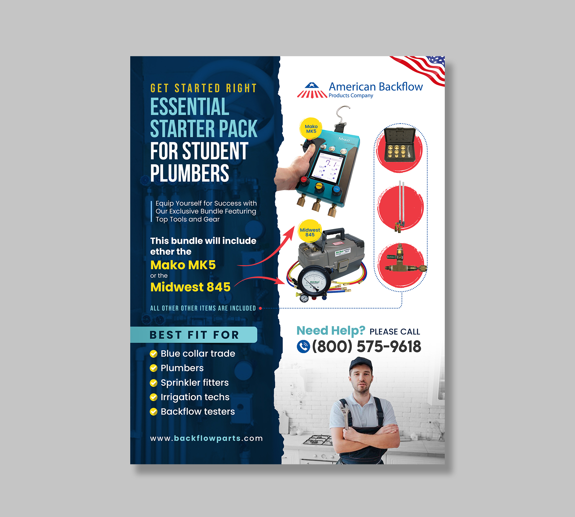 Flyer Design by debdesign for American Backflow Products Company | Design: #32986200