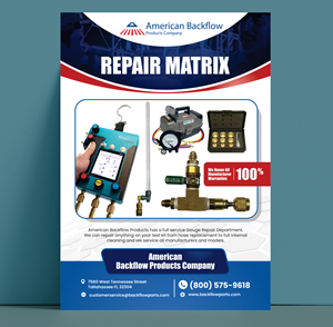 Diseño de Flyer por Dzhafir para American Backflow Products Company | Diseño: #32983874