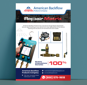 Diseño de Flyer por Dzhafir para American Backflow Products Company | Diseño: #32983875