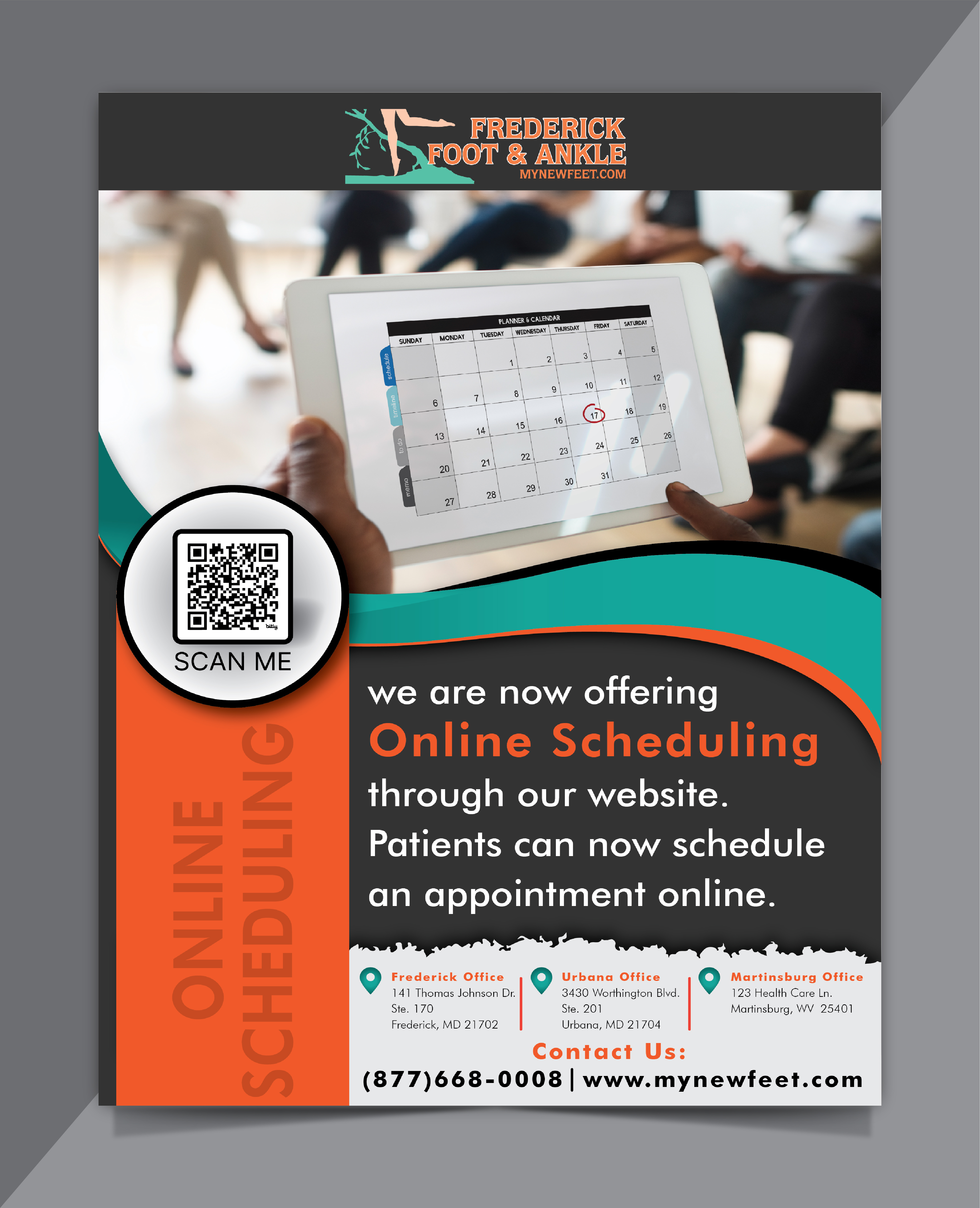 Flyer Design by HT Graphic for Frederick Foot & Ankle | Design #32985548