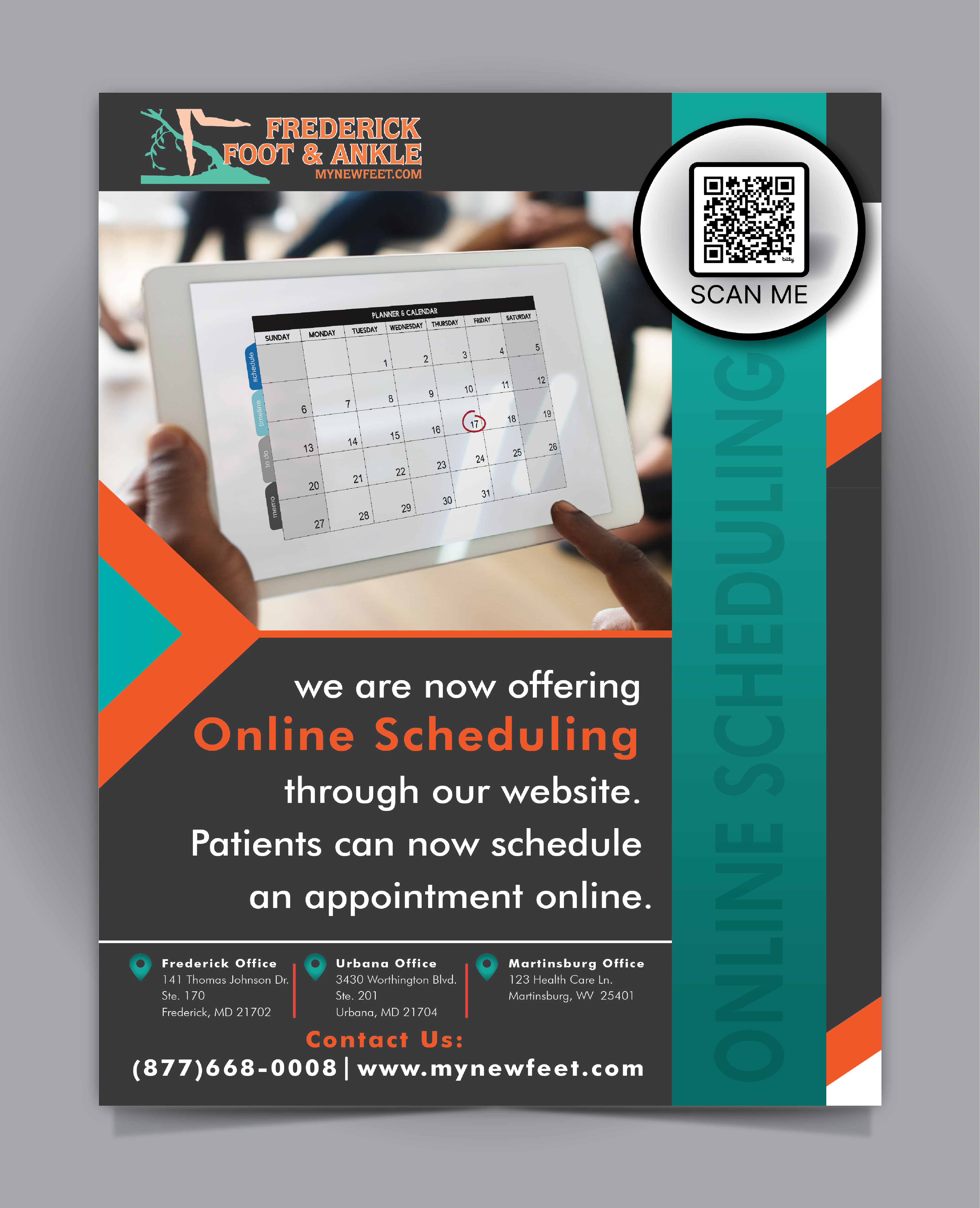 Flyer Design by HT Graphic for Frederick Foot & Ankle | Design #32986206