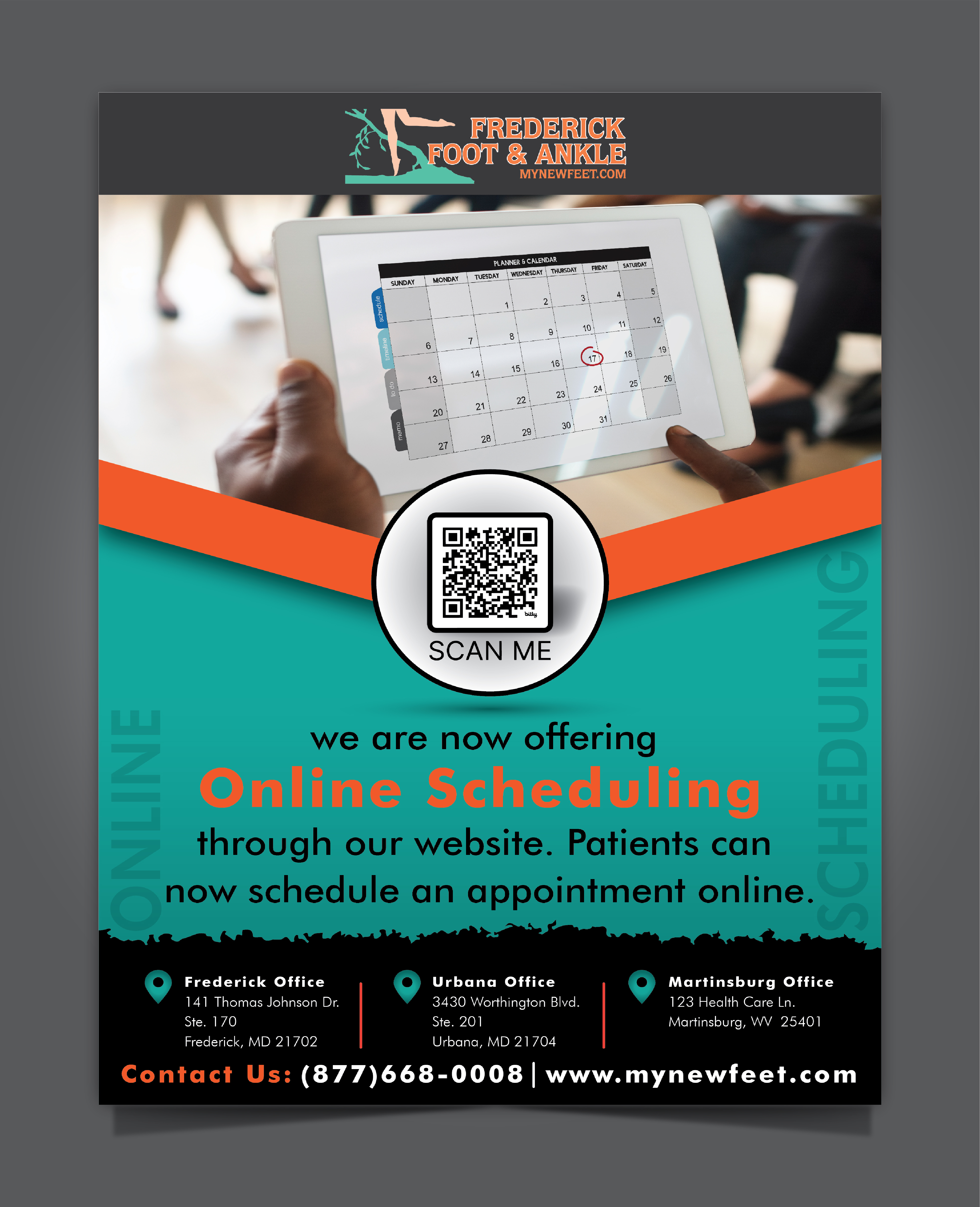 Flyer Design by HT Graphic for Frederick Foot & Ankle | Design #32986637