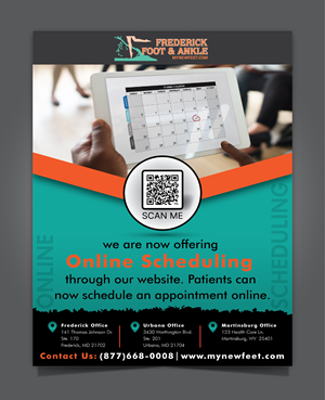 Design de Flyer par HT Graphic pour Frederick Foot & Ankle | Design : #32986637