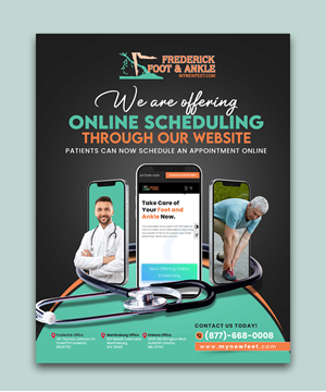 Design de Flyer par debdesign pour Frederick Foot & Ankle | Design : #32950303