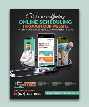 Design de Flyer par debdesign pour Frederick Foot & Ankle | Design : #32950304