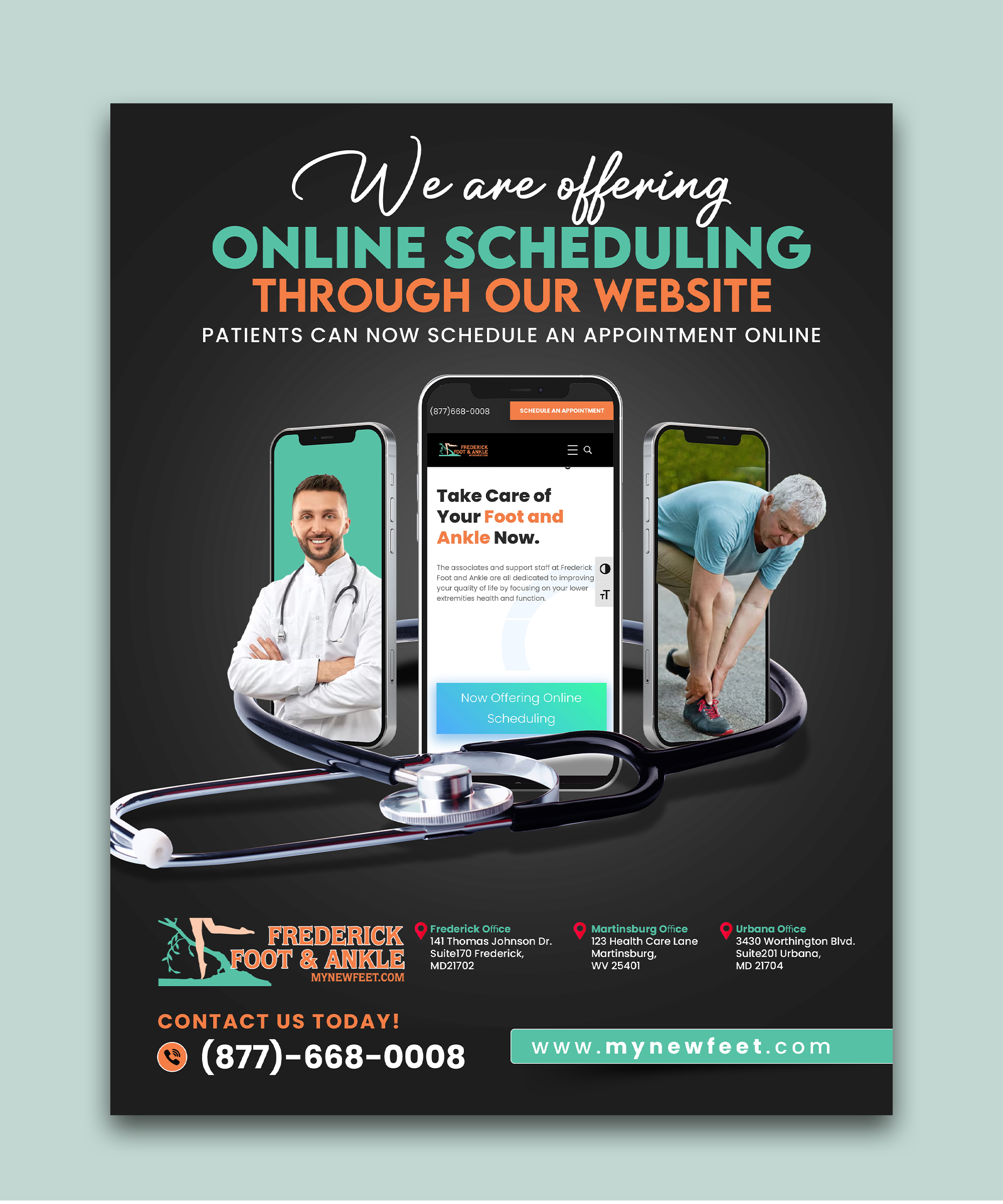 Flyer Design by debdesign for Frederick Foot & Ankle | Design #32950305