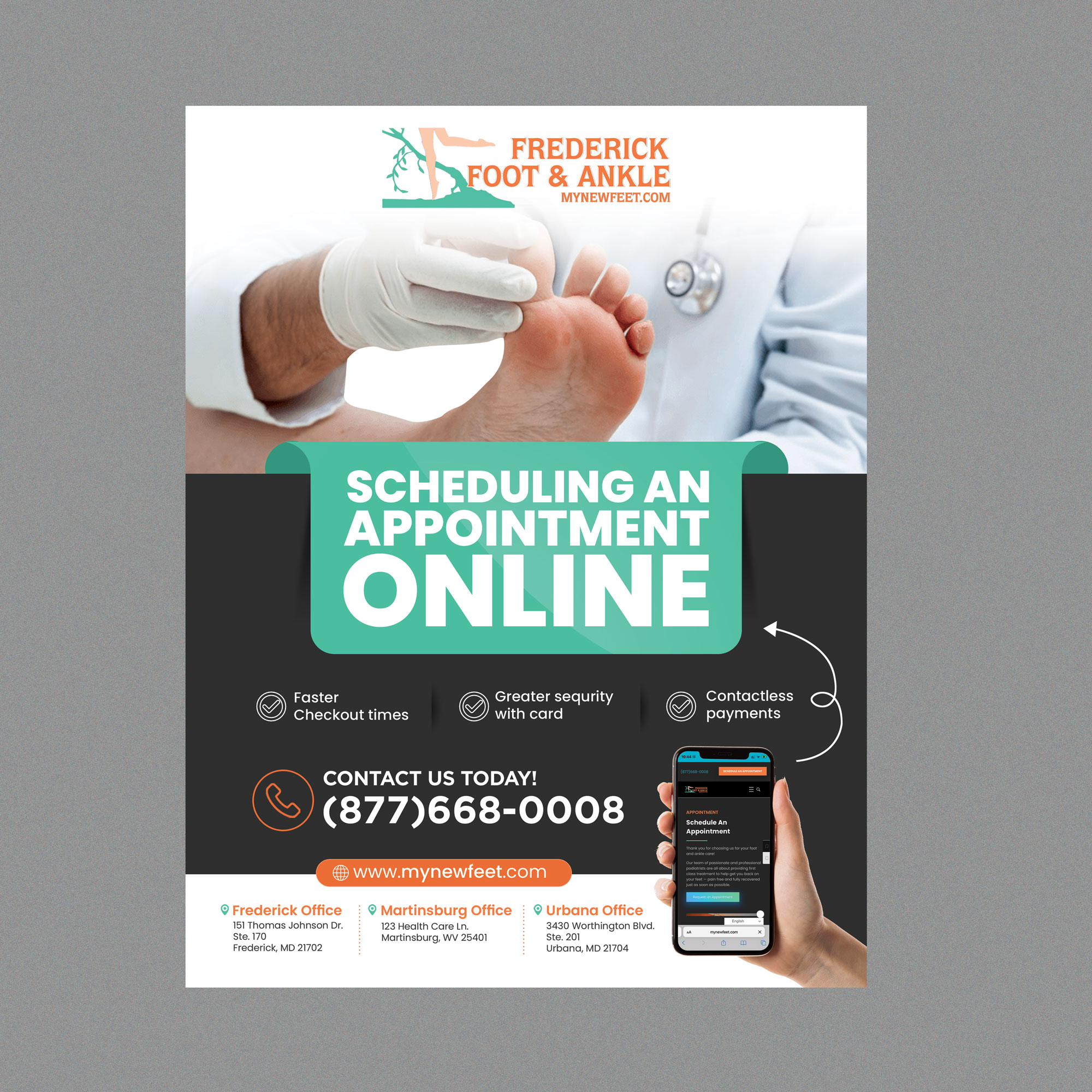 Flyer Design by Stan$oul for Frederick Foot & Ankle | Design #32949934