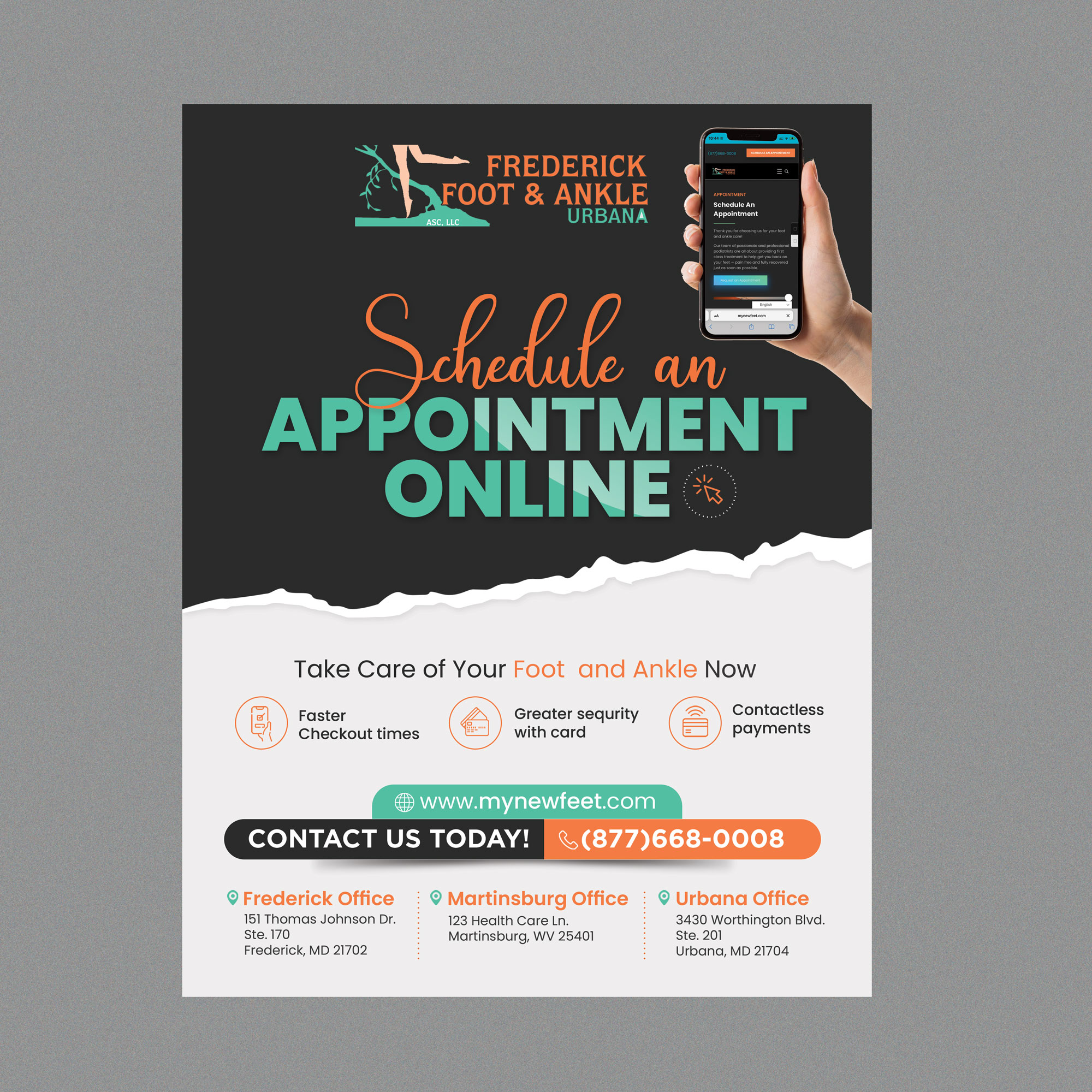Flyer Design by Stan$oul for Frederick Foot & Ankle | Design #32950065
