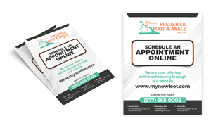 Flyer Design by Impressive Designs for Frederick Foot & Ankle | Design #32951744
