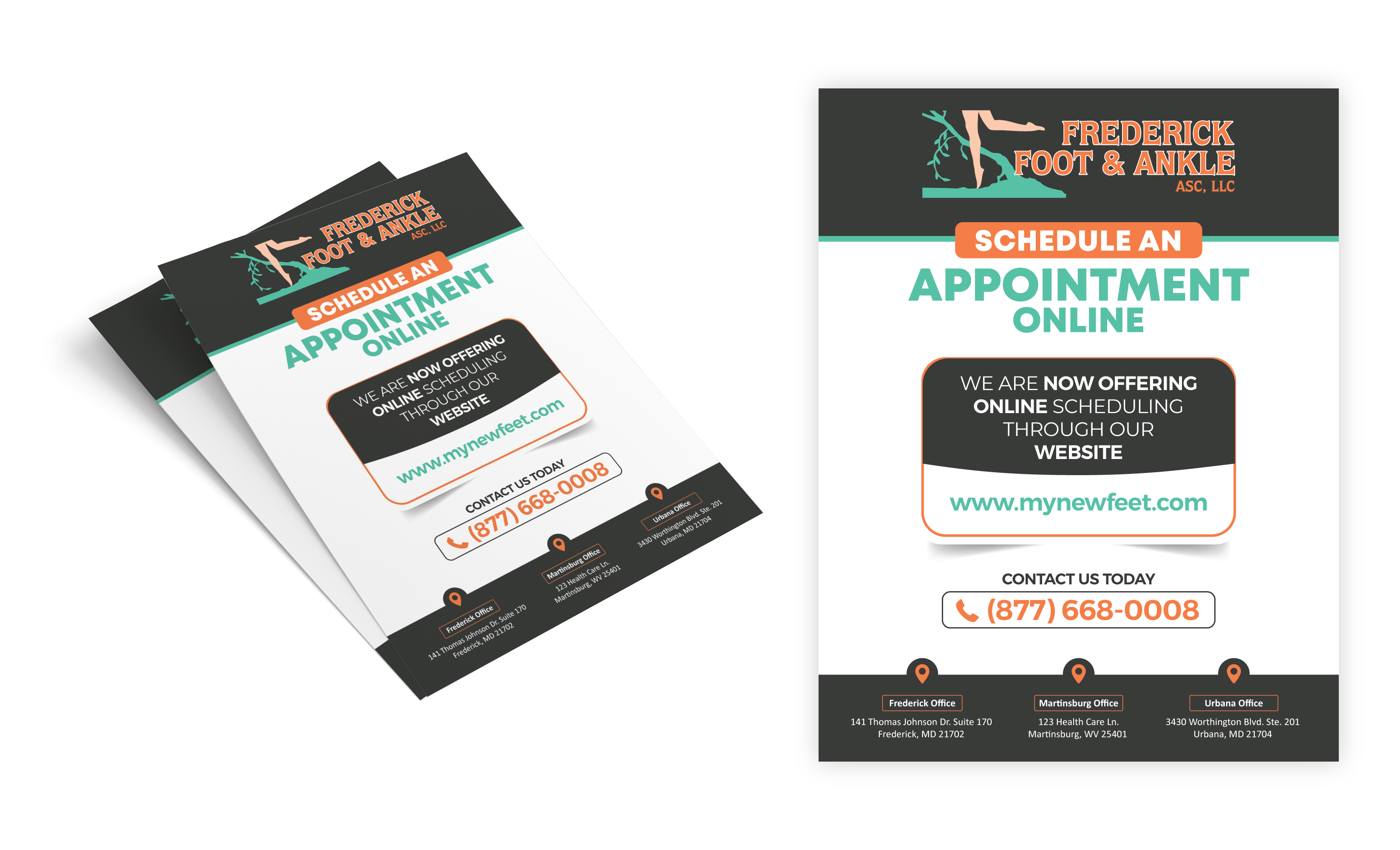 Flyer Design by Impressive Designs for Frederick Foot & Ankle | Design #32951746