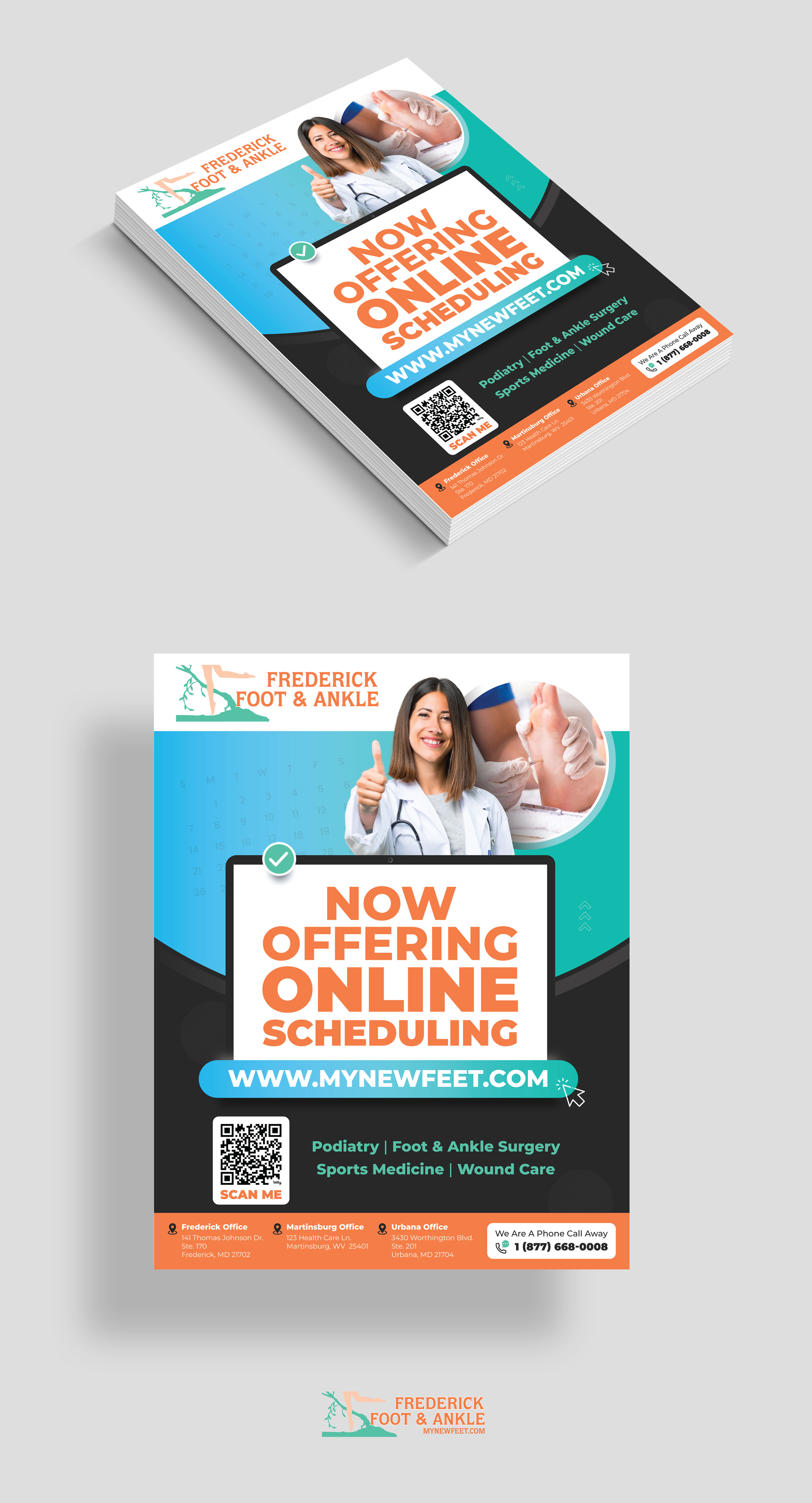 Flyer Design by vcreatived for Frederick Foot & Ankle | Design: #33003645
