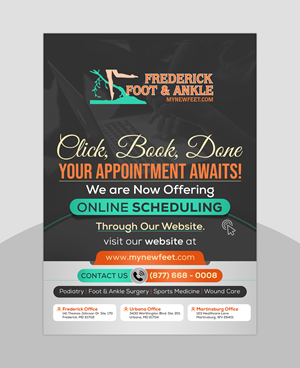 Flyer Design by HeshanKavinda for Frederick Foot & Ankle | Design: #32950758