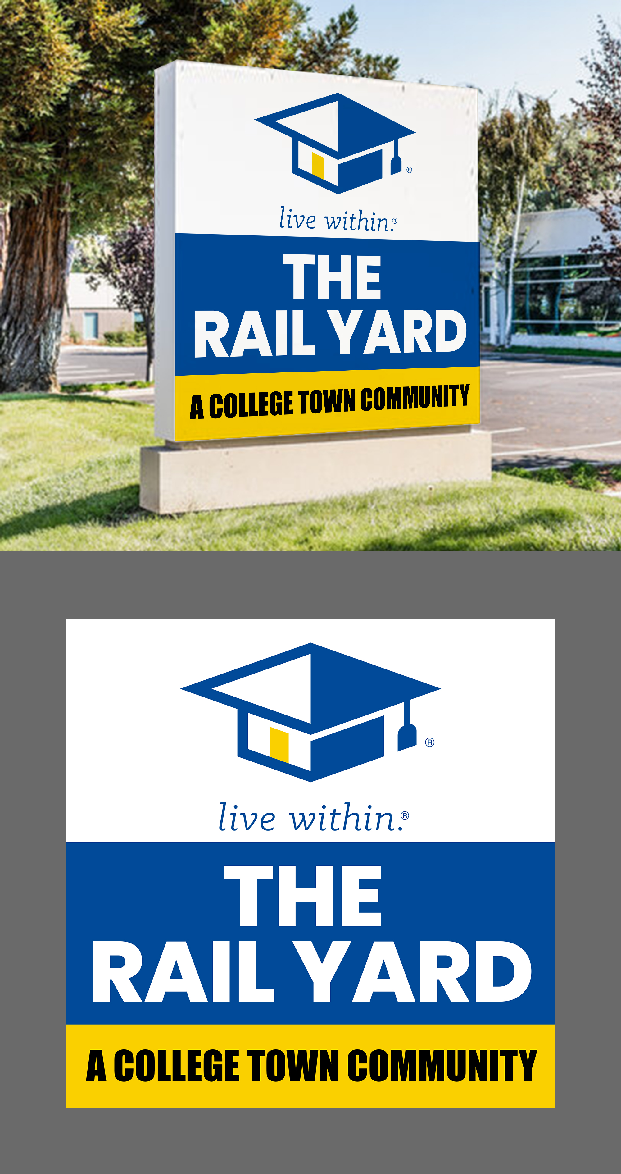 Signage Design by ARTOGRAPHY for College Town Communities | Design #32954690